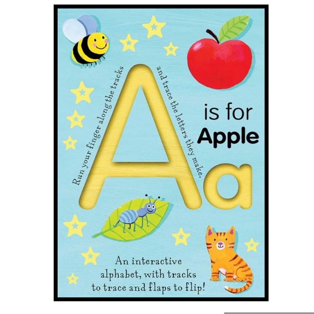 BUNDLE & SAVE 🎉 A Is For Apple Interactive Alphabet Tracing Board Book for Kids